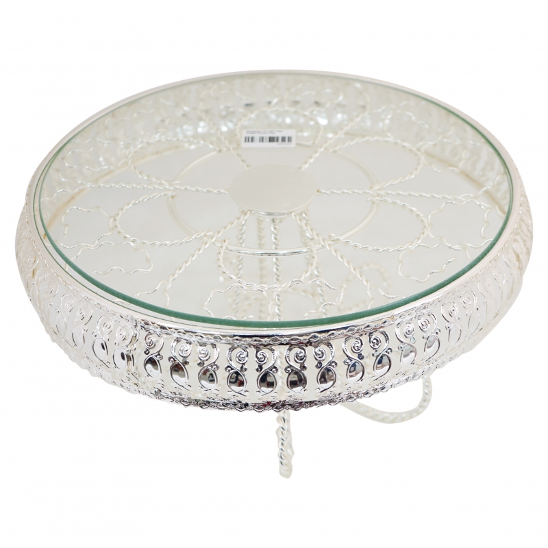 Տակդիր Խմորեղենի AV-4206 Մելխ. Ծաղիկ Արծաթ/գ Ոտք 3